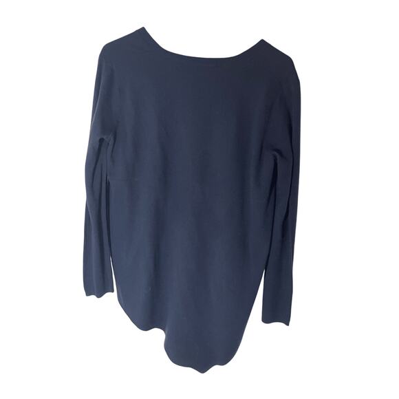 French Connection Acrylic Wool Blend Navy Knit Sweater Nautical Preppy S Academy - Picture 3 of 4